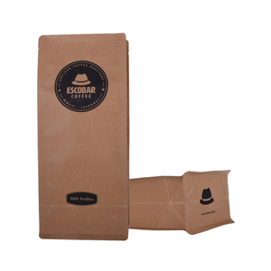 100 % Arabica-Kaffeebeutel mit Rei&szlig;verschluss oben und flachem Boden