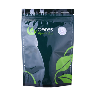 Eco Friendly Recycle Reusable Seaweed Packaging Standing Bag Food Grade Custom Logo Printed Bag