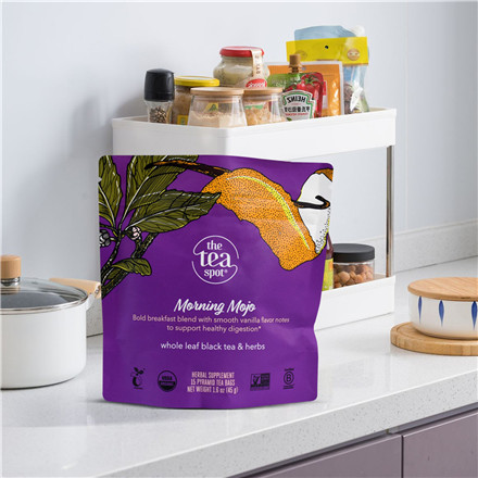 Bolsas de t&eacute; de jengibre y c&uacute;rcuma de compost org&aacute;nico