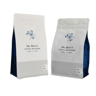 0.5lb 1lb 2lb 5lb Compostable Coffee Bag with Valve And Zipper