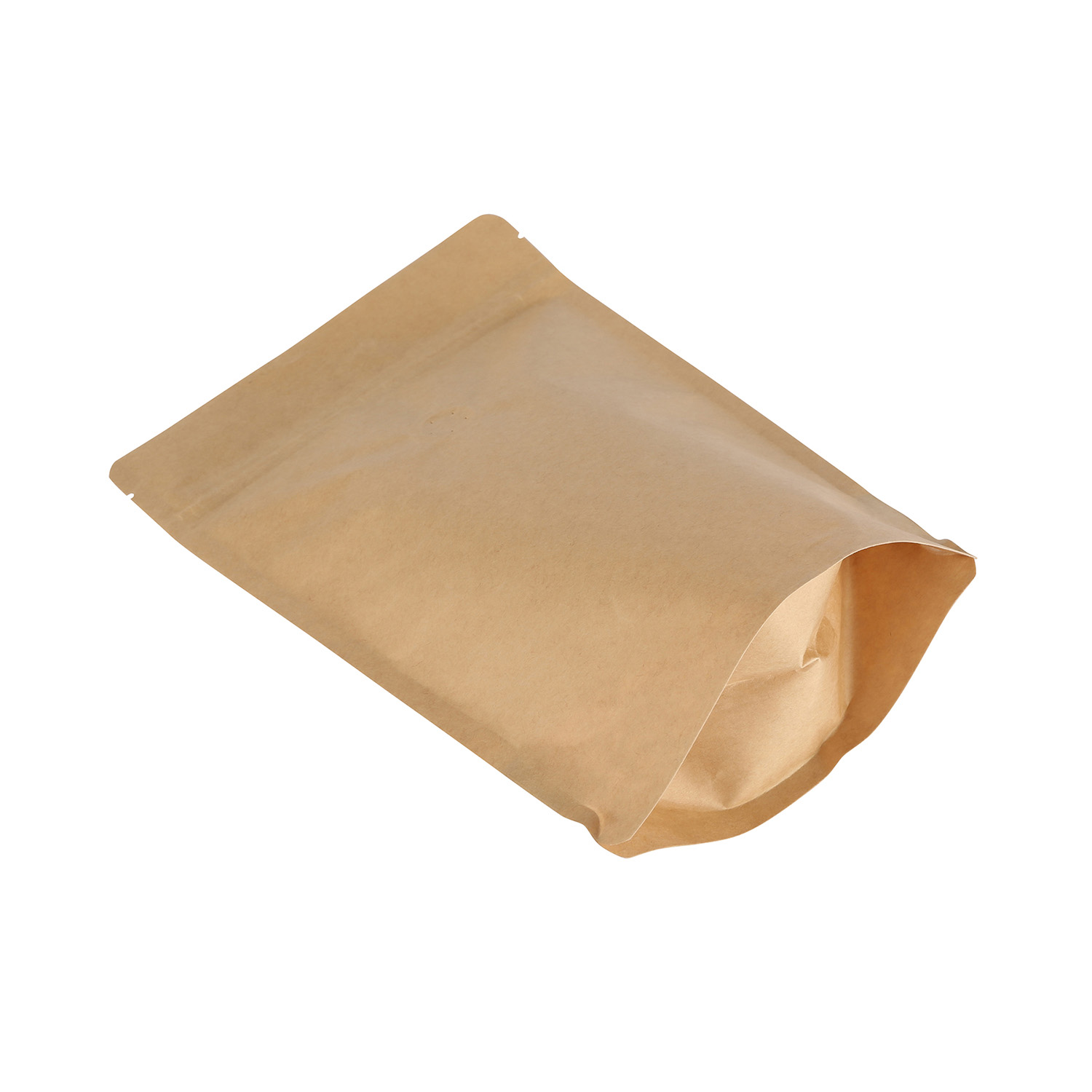 100% Home Compostable Kraft Paper Packaging Bag with Zipper and Window