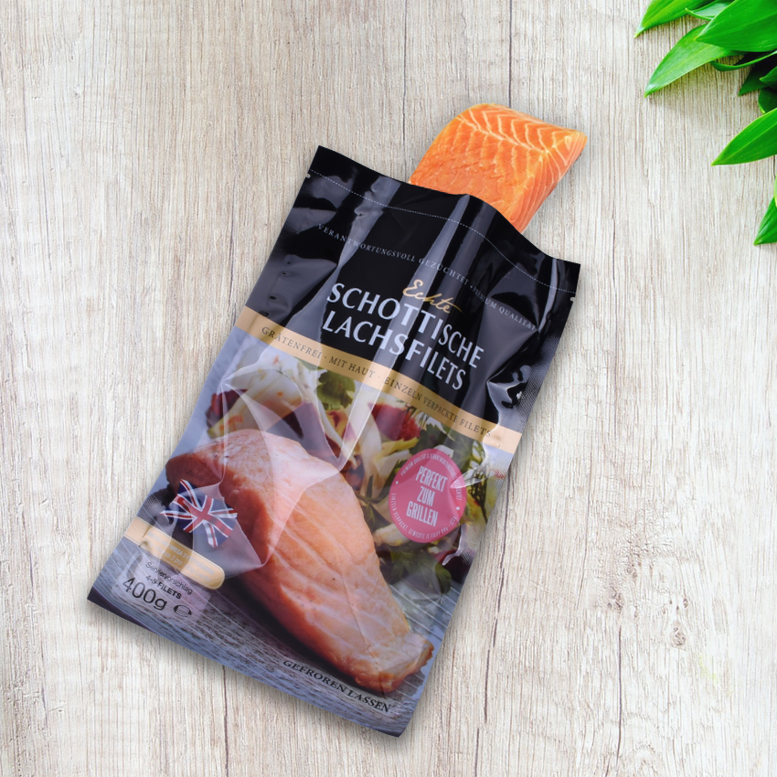 ถุงซีลสูญญากาศที่ย่อยสลายได้สำหรับอาหารทะเล