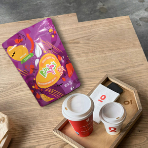Kantong Buah Kering Beku Stand Up Daur Ulang Desain Khusus dengan Digital Printing