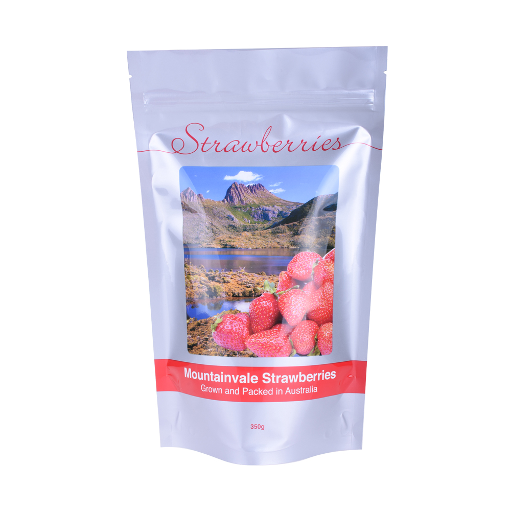 Resealable Compostable Plastic Zipper Stand Up Pouch Aluminum Foil