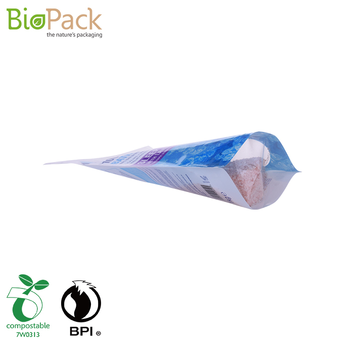 100% Recycled Biodegradble Stand Up Pouch Pacakging Salt Bags Factory in China