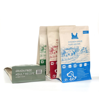 Large Capacity Gusseted Wholesale Plastic 40 Lb Dog Food Packaging Bag Recyclable