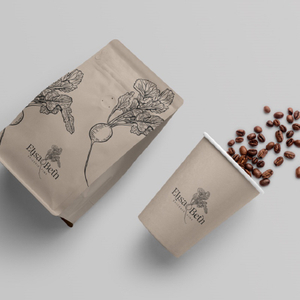 กระดาษก้นแบนแบบ Quad Seal ที่ปรับแต่งได้ OEM ถุงกาแฟ 1 ปอนด์พร้อมวาล์ว