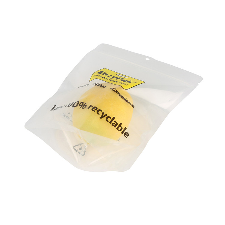 High Barrier Eco Recyclable Stand Up Pouch For Food Or Non-food Packaging With Zipper