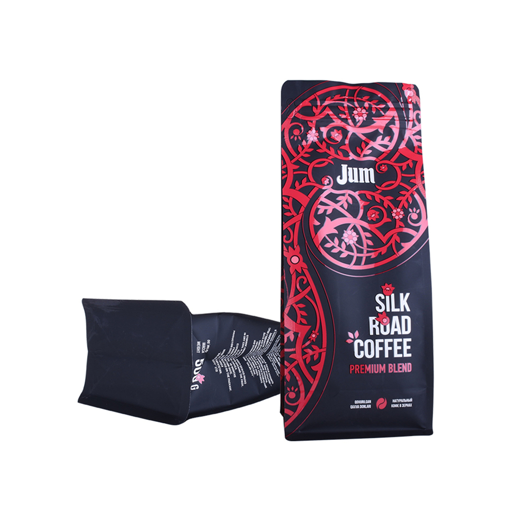 Fornitore di sacchetti per imballaggio in chicchi di caff&egrave; a fondo piatto richiudibili con valvola in Cina