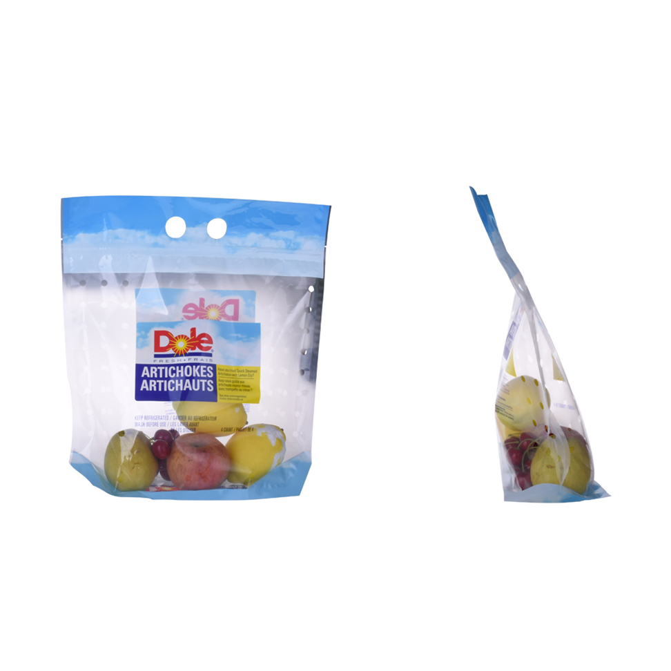 clear fresh fruit packaging bag with