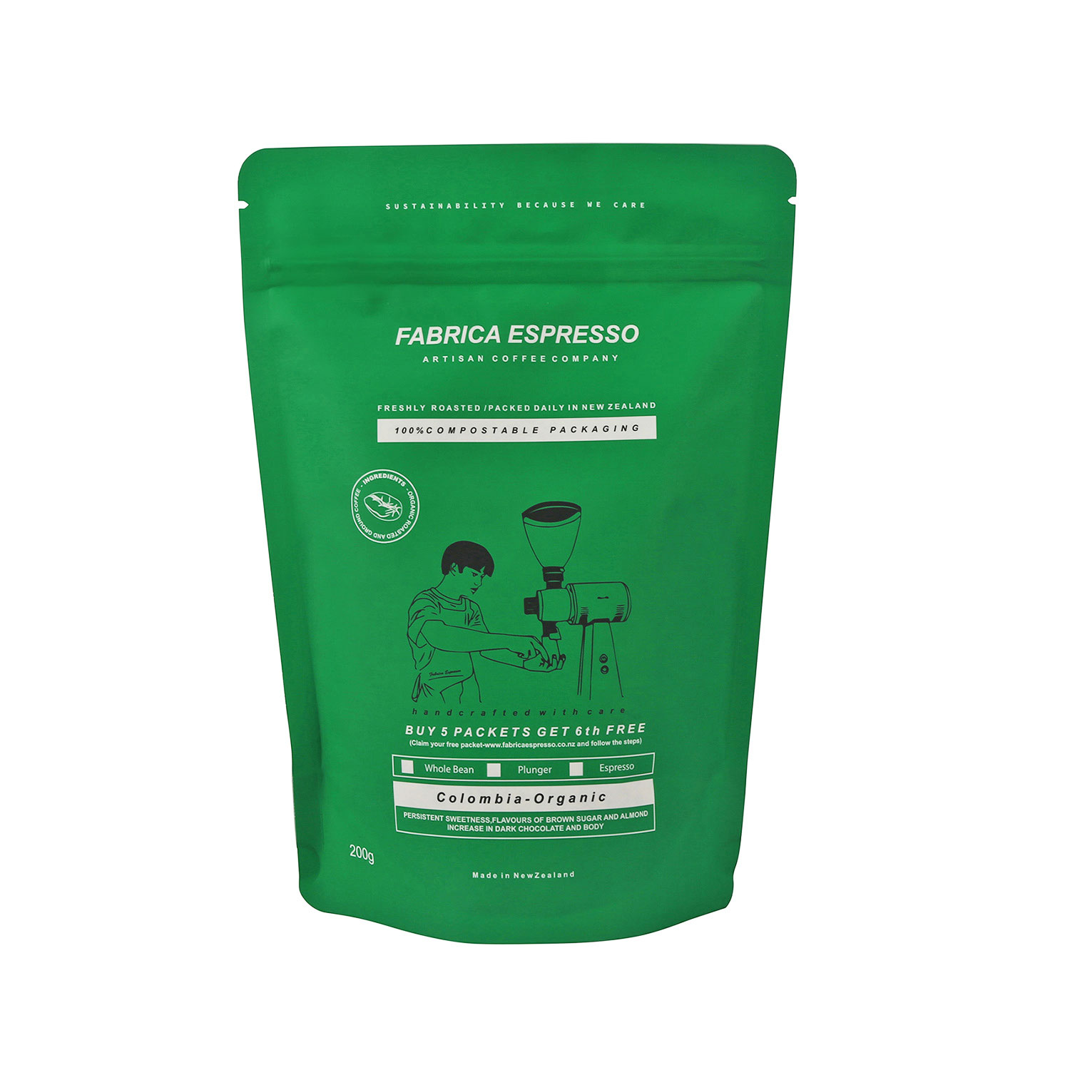 Eco Friendly Sustainable Home Composting Pouch Compostable Ziplock