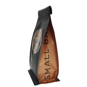 Biodegradable Spot Gloss With Matte Reclosable Side Seal Coffee Pouch Packaging