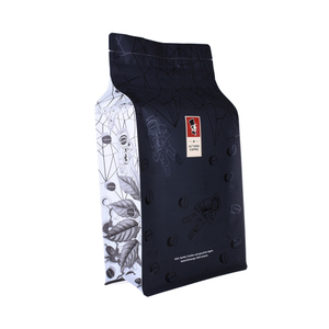 100% Compostable Resealable Zipper Coffee Packaging Bags with Valve