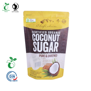  Hot Sale Compostable Biodegradable Stand Up Biodegradable Dry Fruit and Biscuit Pouch Supplier