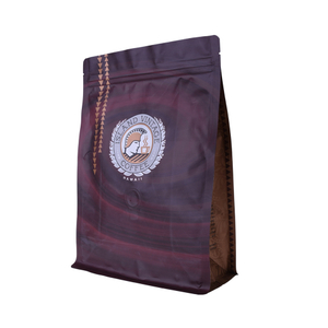 Professional Manufacturer Zipper Top Recyclable Woven Flat Bottom Coffee Tea Bag With Valve