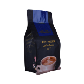 Custom Printing Reseal Biodegradable Flat Bottom Coffee Bag Gravure Printing 