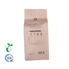 Custom Printing Stand Up Barrier Pouch Biodegradable Packaging Sealable Perforated Stock Kraft Paper Tea Compostable Bags