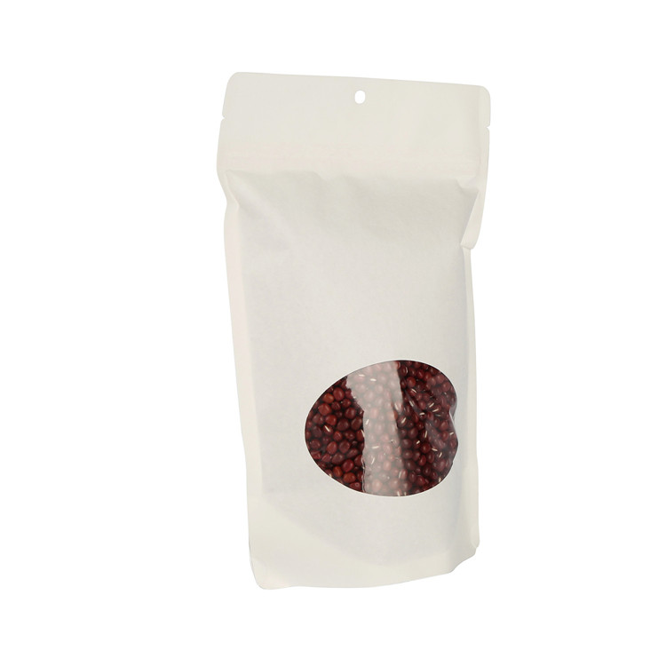 Recycle Stand Up Pouch Zip Lock Biodegradable Kraft Paper