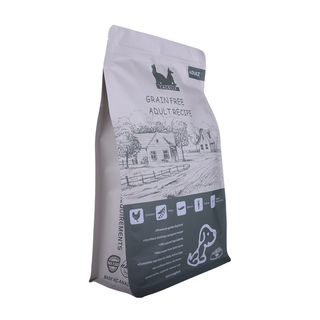 Flexible Laminated Quad Seal Plastic Custom Pet Food Packaging for Dry Pet Food