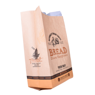 Compostable Biodegradable Flexible Packaging Block Bottom Bag Paper Bag China Product
