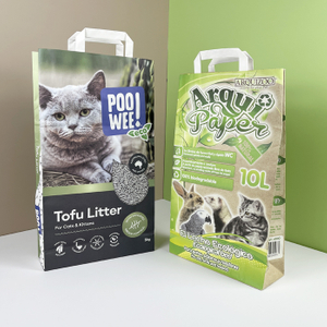 Ma&szlig;geschneiderte, gro&szlig;e, biologisch abbaubare Katzenstreubeutel mit Griffen