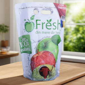 주둥이가 있는 휴대용 친환경 플라스틱 와인 가방