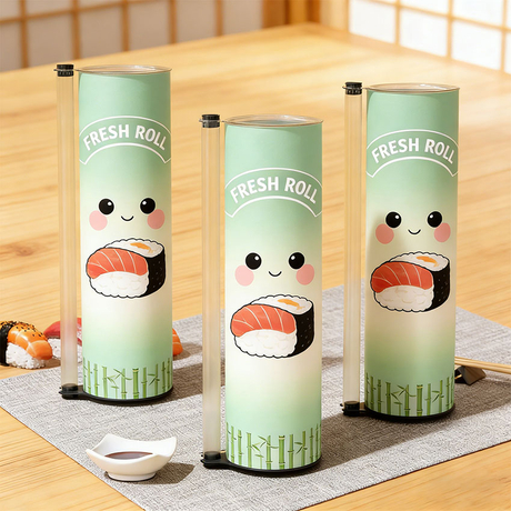 Tragbarer Sushi-Push-Pop-Beh&auml;lter zum Mitnehmen