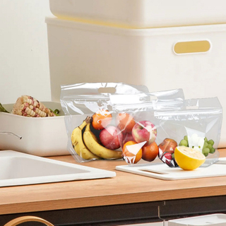 Food Grade laminert gjennomsiktig resirkulerbar plast frossen blandet frukt poser