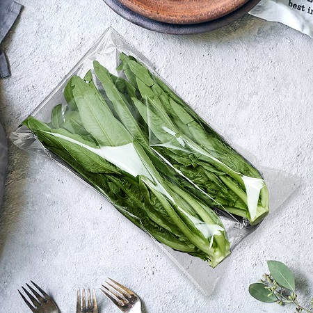 bolsas biocompostables para verduras de hoja verde