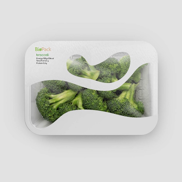 Customized Eco Cellulose Plastic Biodegradable Fruit Bags with Handle And Air Holes