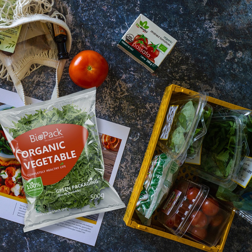 Beste resirkulerbare klare varmeforseglede gr&oslash;nnsaksplastposer for bladgr&oslash;nnsaker