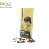 Side gusset custom printed drip coffee bean packaging bag in 100% biodegradable cornstarch from China