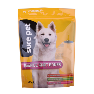 Customized Logo Good Quality Compostable Material Dog Food Bag with Full Gloss Finish