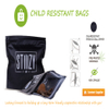 Custom Made Eco Friendly Double Zipper Child Resistant Bags Free Samples