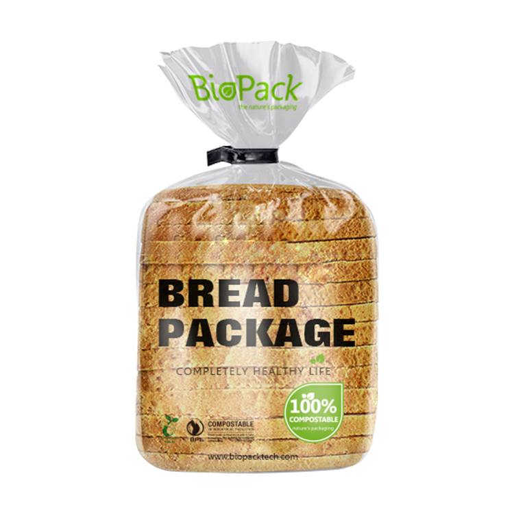 Ecofriendly PLA Material Biodegradable Transparent Bread Packaging