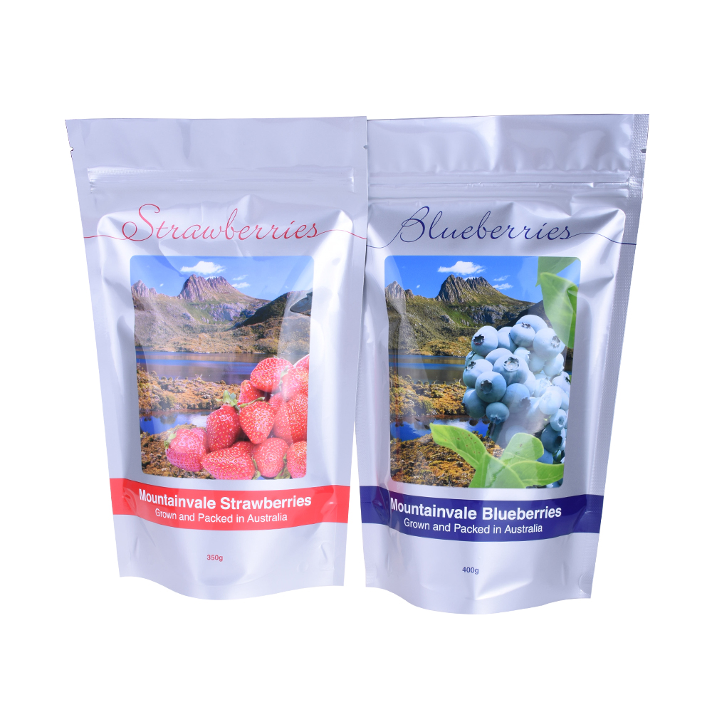 Resealable Compostable Plastic Zipper Stand Up Pouch Aluminum Foil