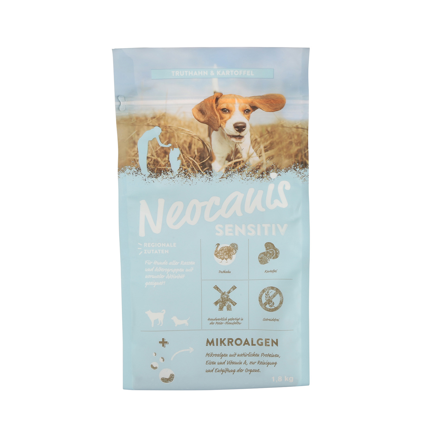 Good Quality Customized Printing Recyclable Side Gusset Pouch for Pet Food Packaging with Pocket Zipper