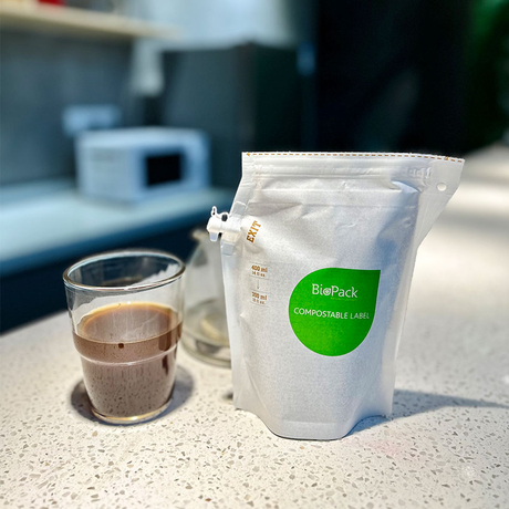 300ml 400ml 1L T&uacute;i vải lọc kh&ocirc;ng dệt t&ugrave;y chỉnh T&uacute;i pha tr&agrave; nhỏ giọt c&oacute; d&acirc;y k&eacute;o