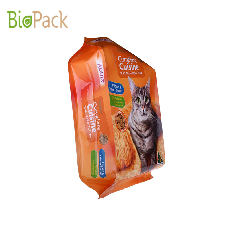 Good Seal Ability Aluminum foil Pet Food bag With Gusset and Low price