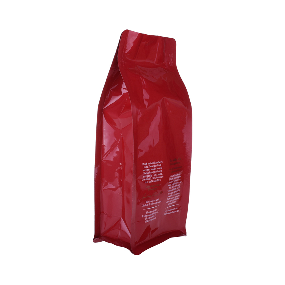 Recycle Materials Hdpe Flat Bottom Ziplock Pouch Coffee Bag