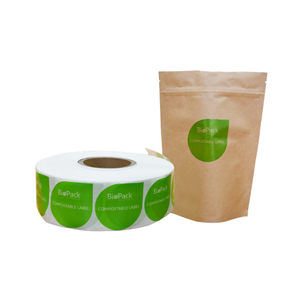 Eco Friendly Home Compostable Cellophane สติ๊กเกอร์ไบโอลาเบล