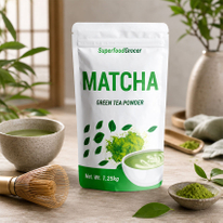 Kantong Bubuk Teh Matcha Organik