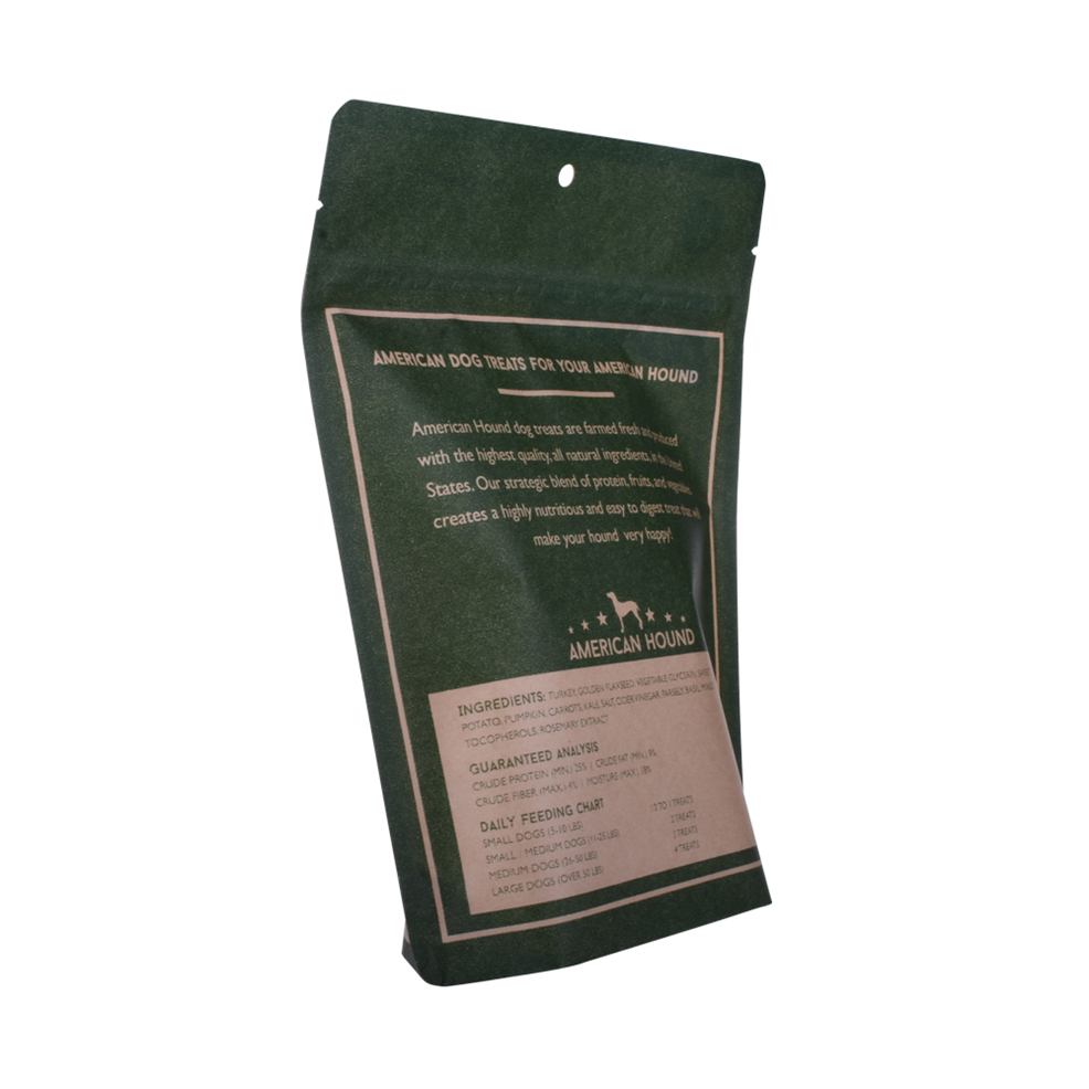 Eco Friendly Cellophane Dog Food Paper Bags Biodegradable Stand Up Pouches Recyclable UK from