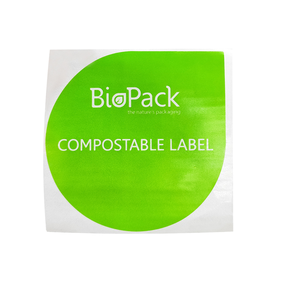 Eco Friendly Home Compostable Cellophane Sticker Bio Labels