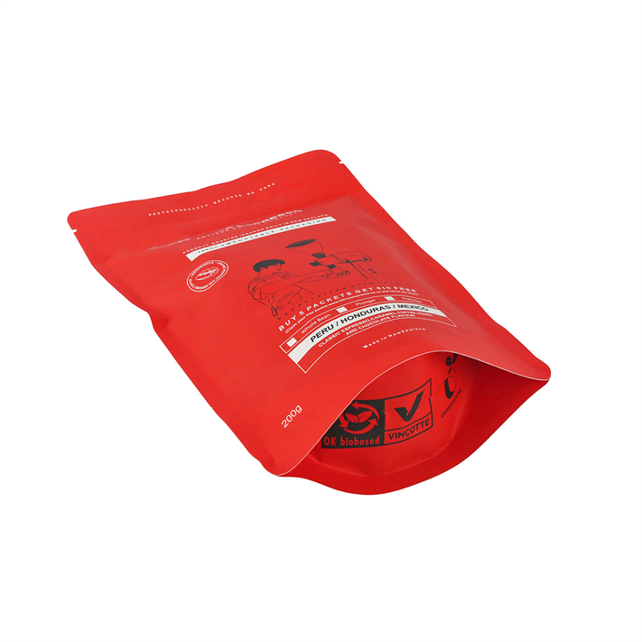 High Quality Compostable Material Laminated Personailized Coffee Bag with Valve by Manufacturer