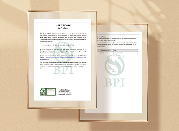 t&uacute;i c&oacute; thể ph&acirc;n hủy được chứng nhận bpi