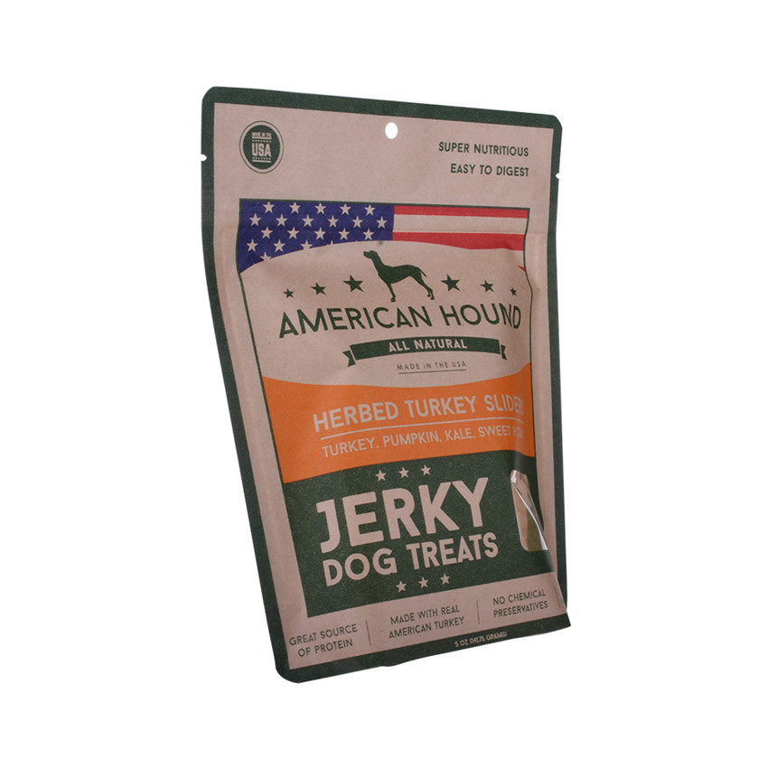 Laminated Low Carbon Footprint Raw Dog Food Recyclable Packaging with Bottom Gusset