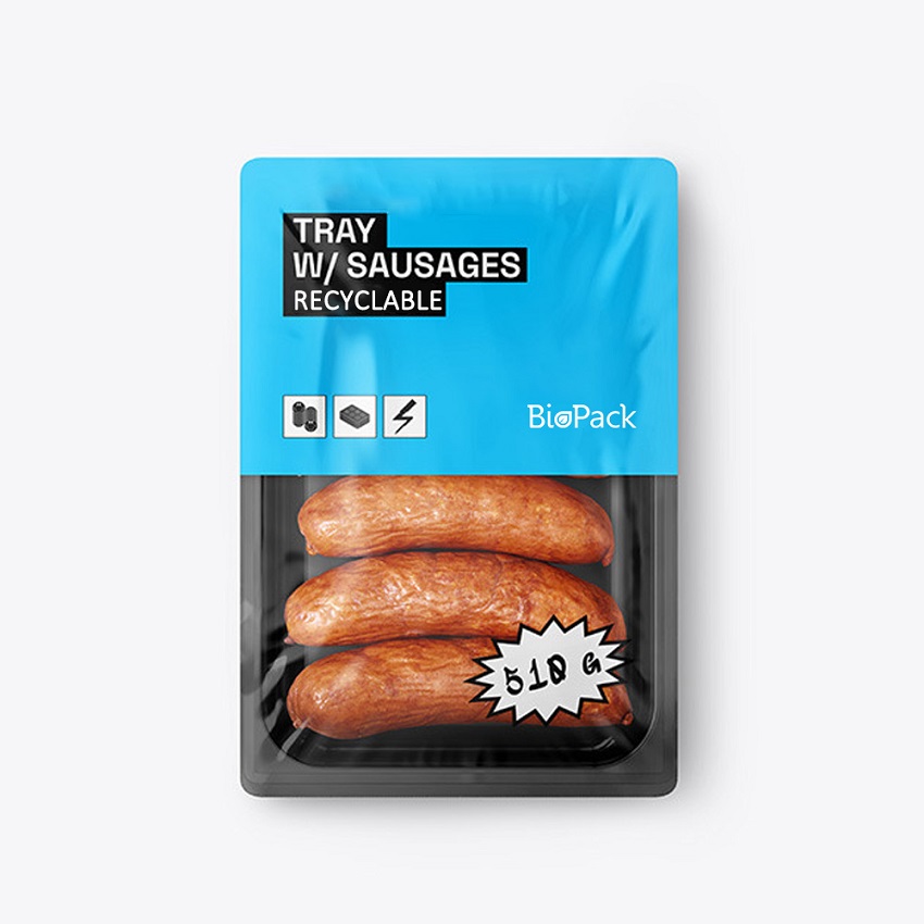 Niestandardowa folia pokrywająca z recyklingu o wysokiej barierze do pakowania żywności na tacki dla zwierząt