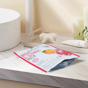 Desain Digital Printing Kemasan Masker Wajah Tas Datar yang Disesuaikan