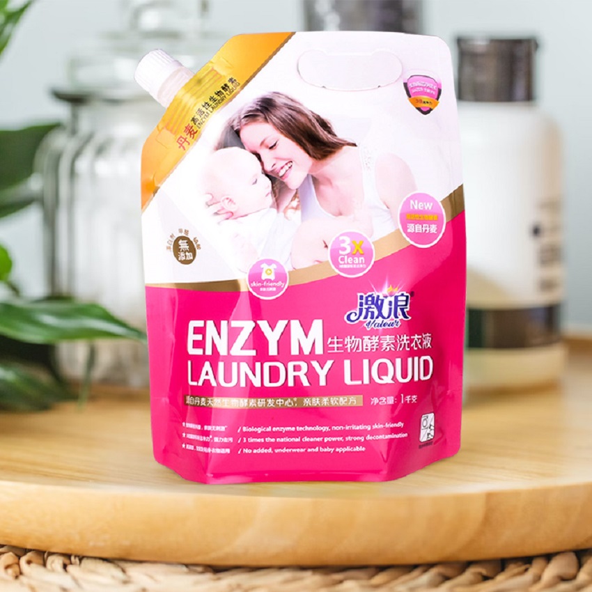 Ziplock แบบฉีกผนึกได้ 100 บรรจุภัณฑ์ที่ย่อยสลายได้แบบกำหนดเองสำหรับแผ่นซักผ้า